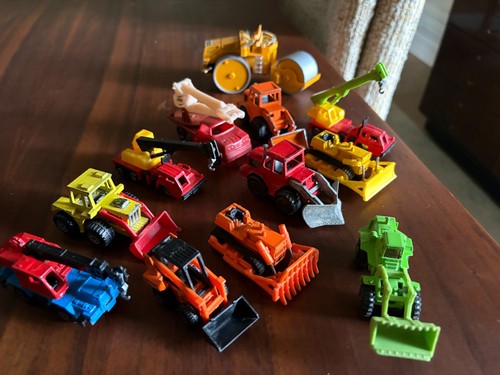 Diecast construction truck lot - construction,